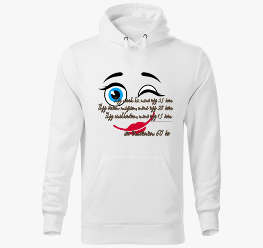 Vicces hatvanas 1 kapucnis pul...