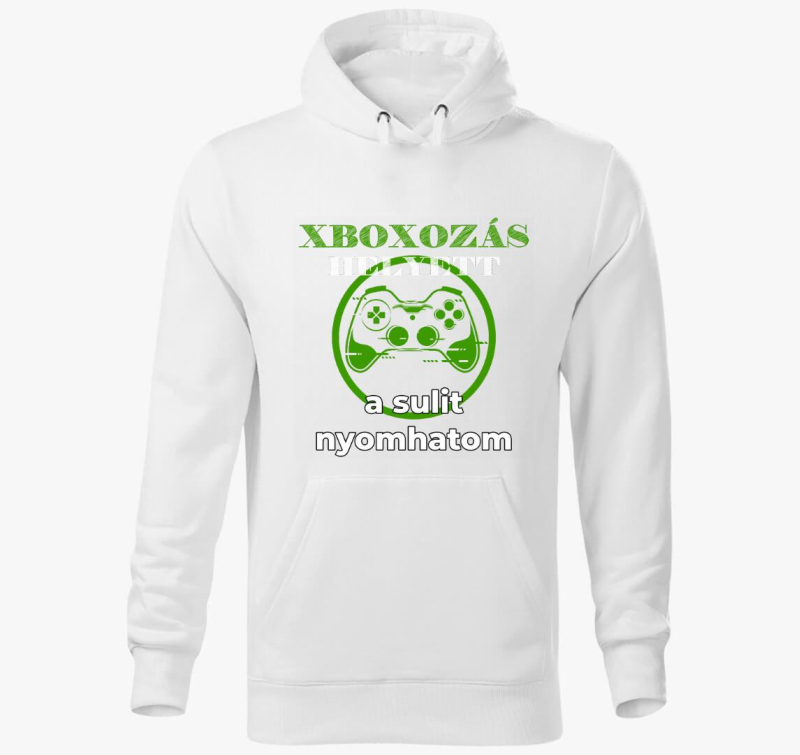 Xboxozás helyett a sulit nyomhatom kapucnis pulóver