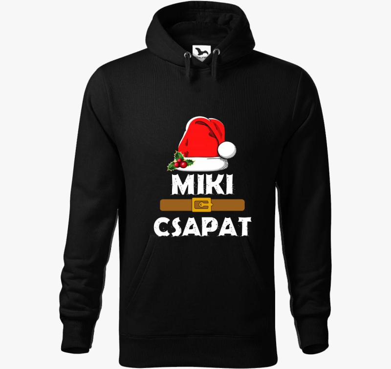 Mikulás csapat kapucnis pulóver