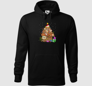 Lusta lajháros karácsonyi kapucnis pulóver