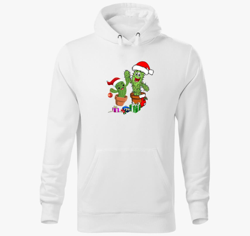 Kaktusz karácsony kapucnis pulóver