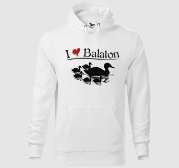 I love Balaton kacsák kapucnis pulóver