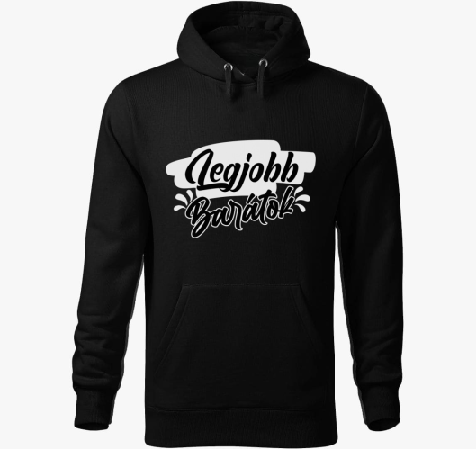 Legjobb barátos kapucnis pulóv...