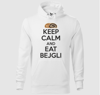 Keep calm and eat bejgli kapucnis pulóver