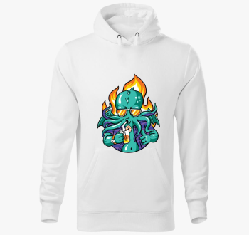 Partizó polip démon kapucnis pulóver