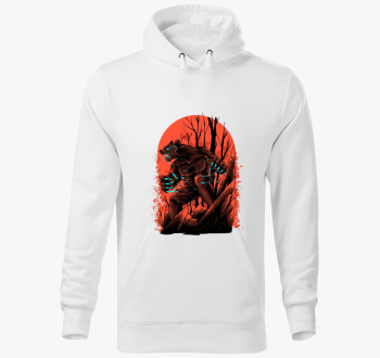 Farkasember kapucnis pulóver