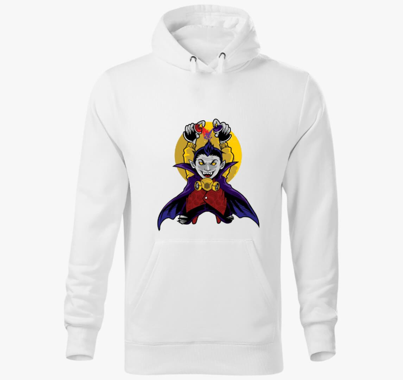 Graffitis vámpír kapucnis pulóver