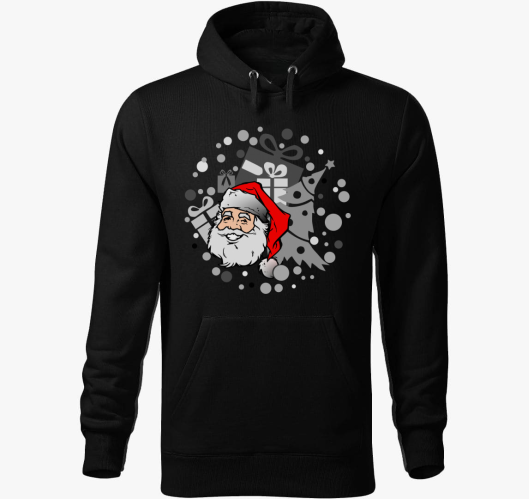 Mikulás kapucnis pulóver