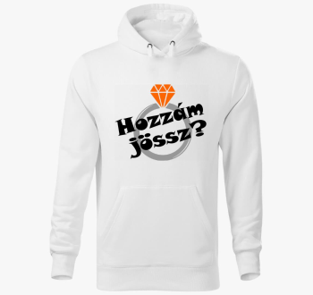 Hozzám jössz feliratos kapucnis pulóver