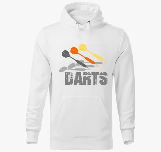 Darts mintás kapucnis pulóver...
