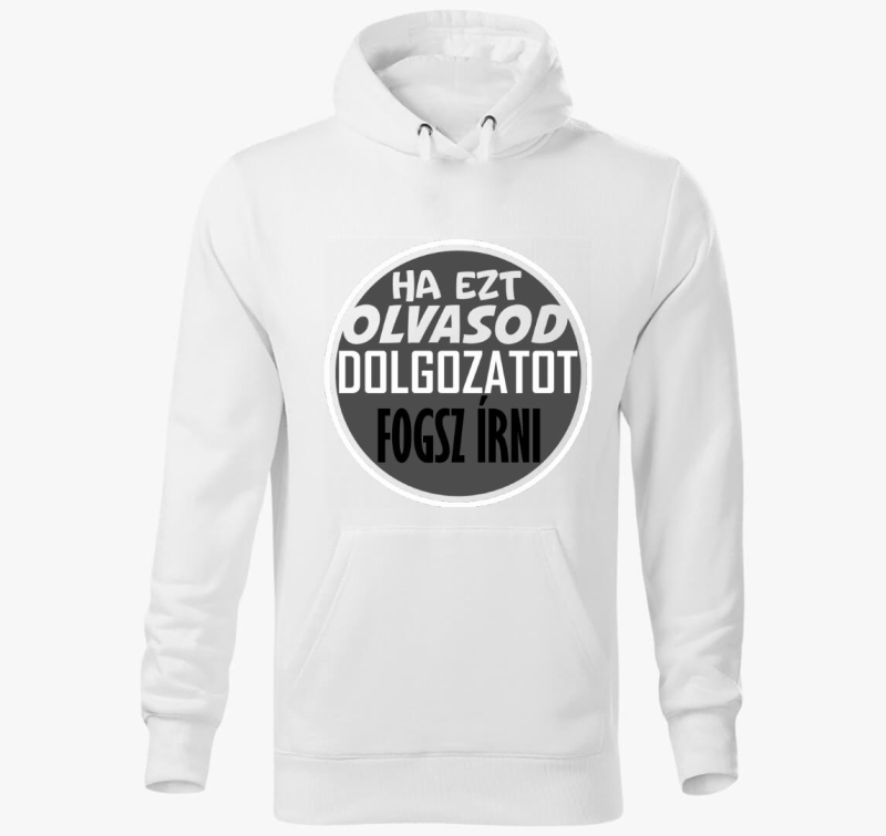 Dolgozat írós kapucnis pulóver