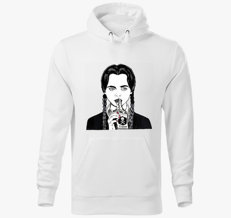 Mérget ivó Wednesday kapucnis pulóver