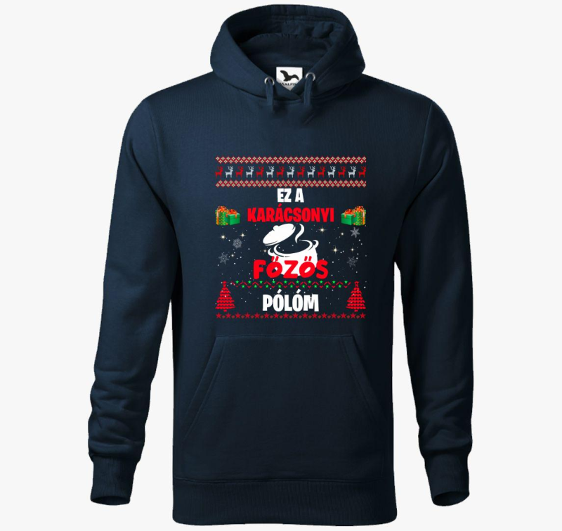 Ez a karácsonyi főzős kapucnis pulóverem