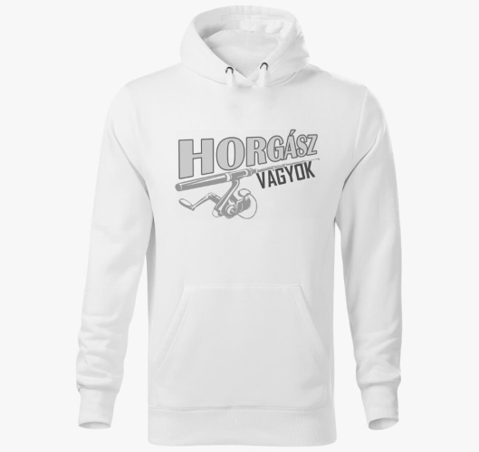 Horgászbotos kapucnis pulóver...