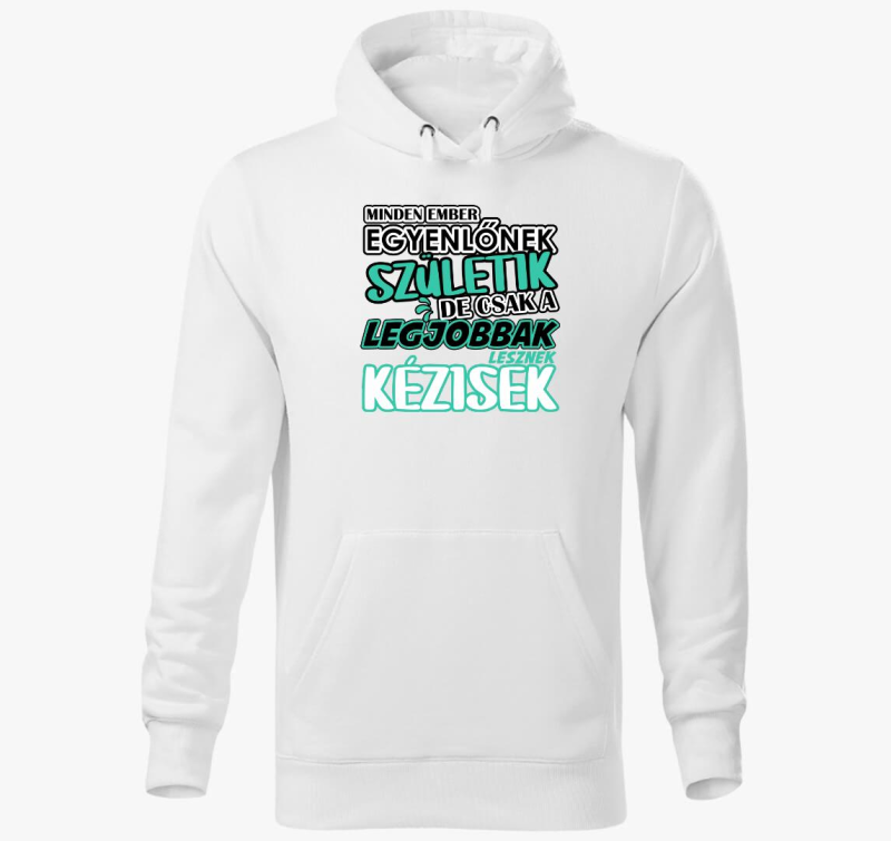 Egyenlőnek születik kézis kapucnis pulóver