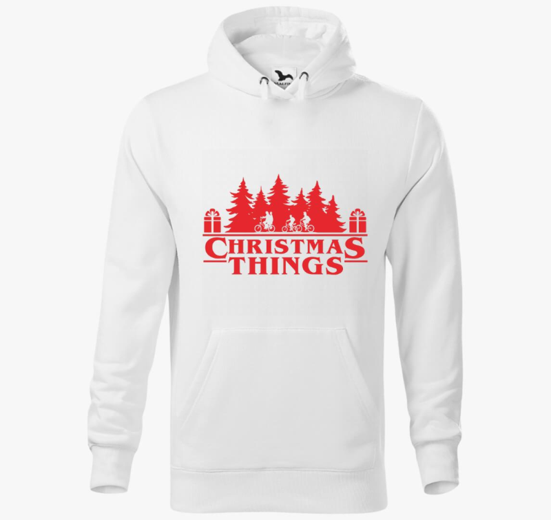 Christmas things Stranger Things kapucnis pulóver