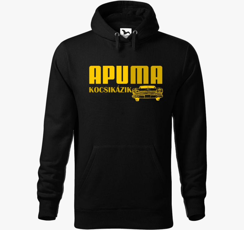 Apu ma kocsikázik kapucnis pulóver