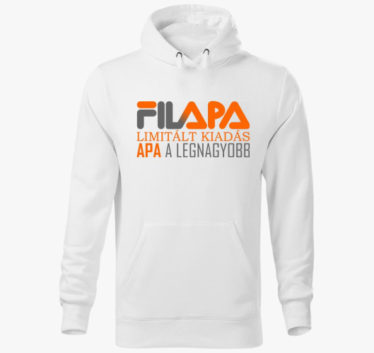 Apa fila feliratos kapucnis pu...