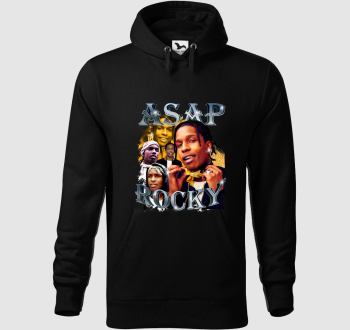 ASAP Rocky montázs kapucnis pulóver