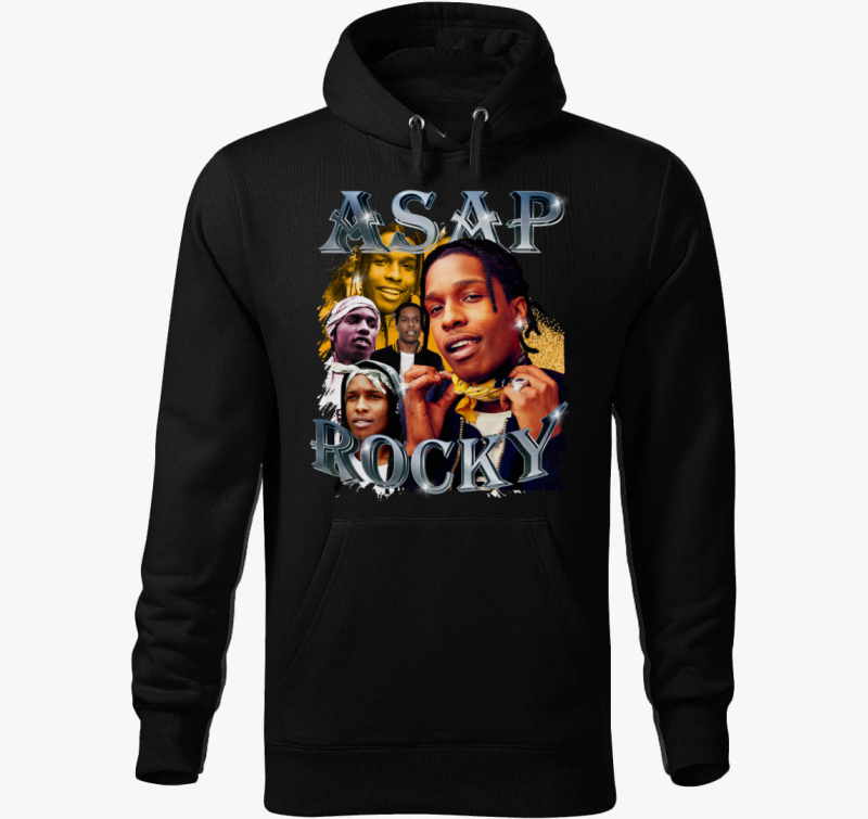 ASAP Rocky montázs kapucnis pulóver