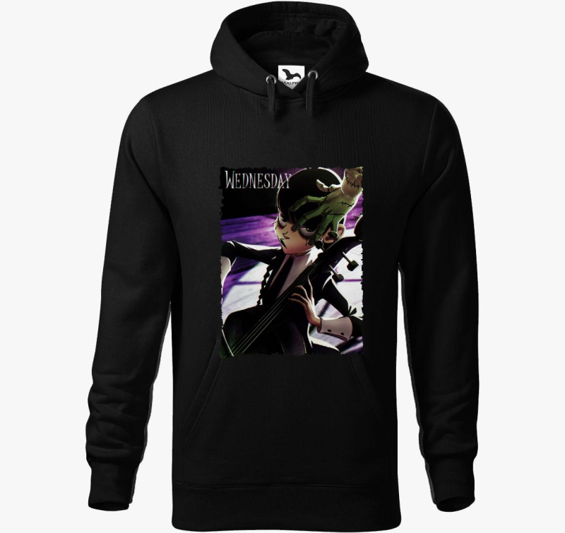 Wednesday és Izé hangversenye kapucnis pulóver