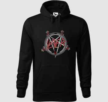 Slayer logó kapucnis pulóver