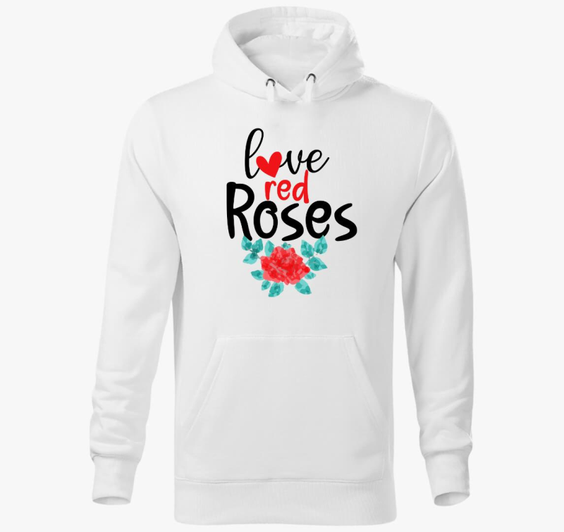 Love Roses kapucnis pulóver