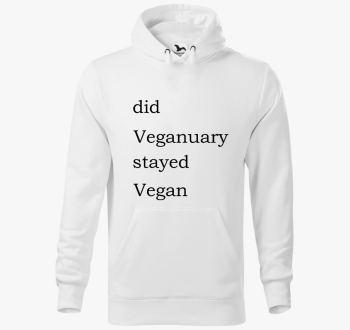 Did Veganuary kapucnis pulóver