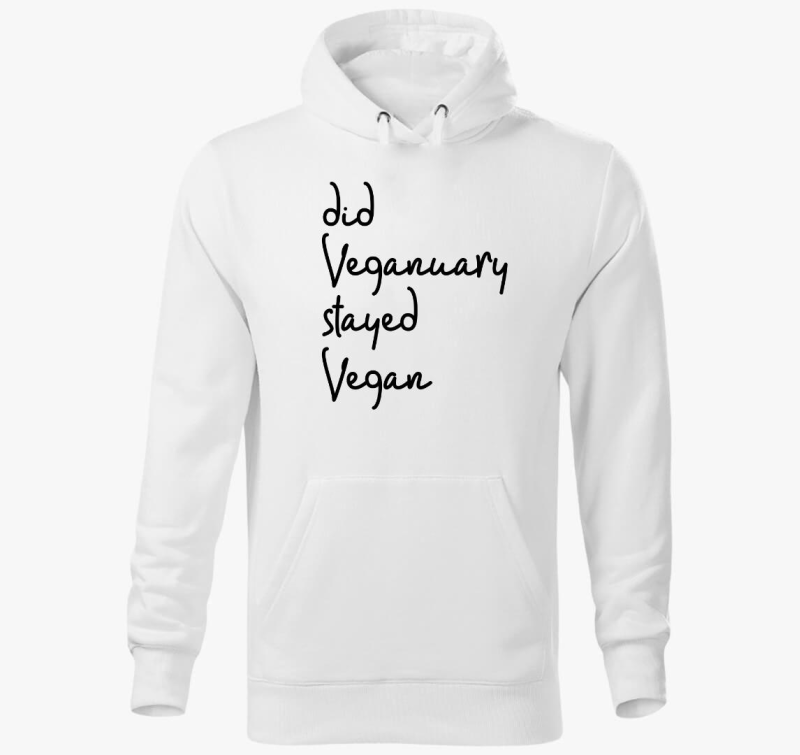 Did Veganuary (dőlt betűs) kapucnis pulóver