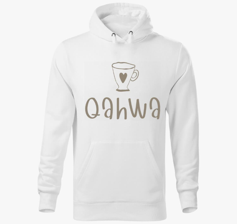 Qahwa - török/arab kávé (világos) kapucnis pulóver