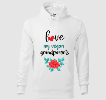 Love my Vegan Grandparents kapucnis pulóver