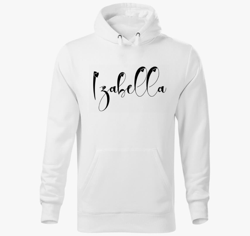 Szivecskés betűk NÉV kapucnis pulóver