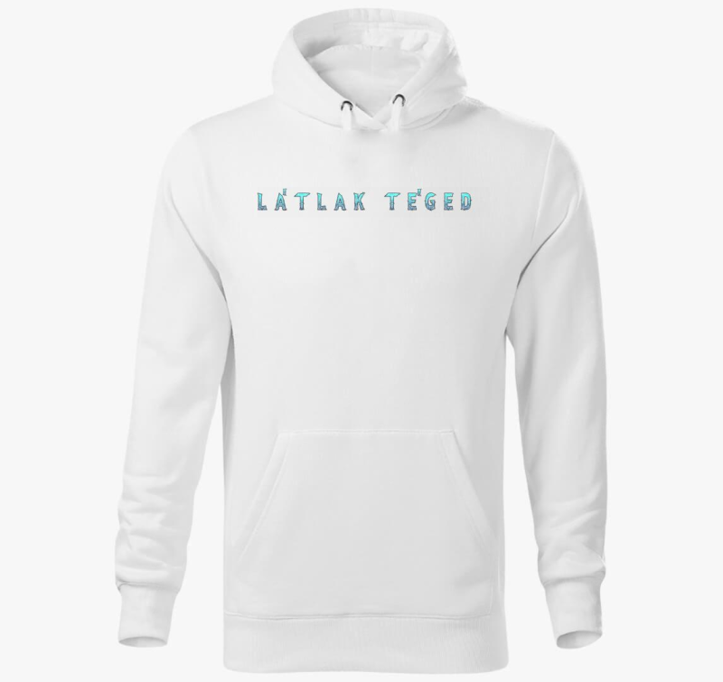 Látlak Téged (kék) kapucnis pulóver