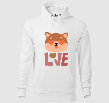 Love - Szerelmes kutyus kapucnis pulóver