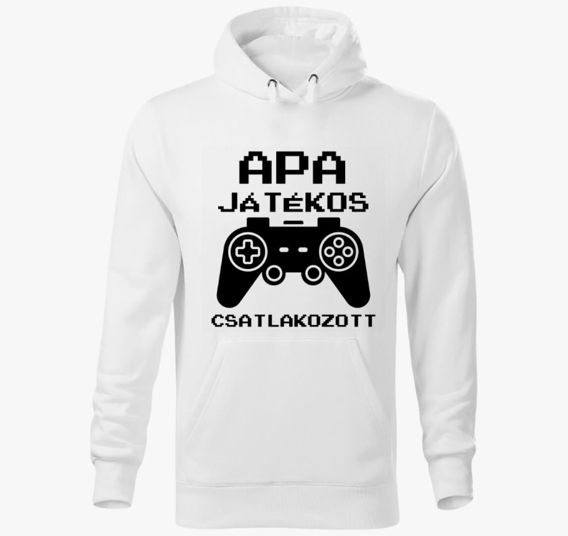 Apa játékos csatlakozott kapucnis pulóver