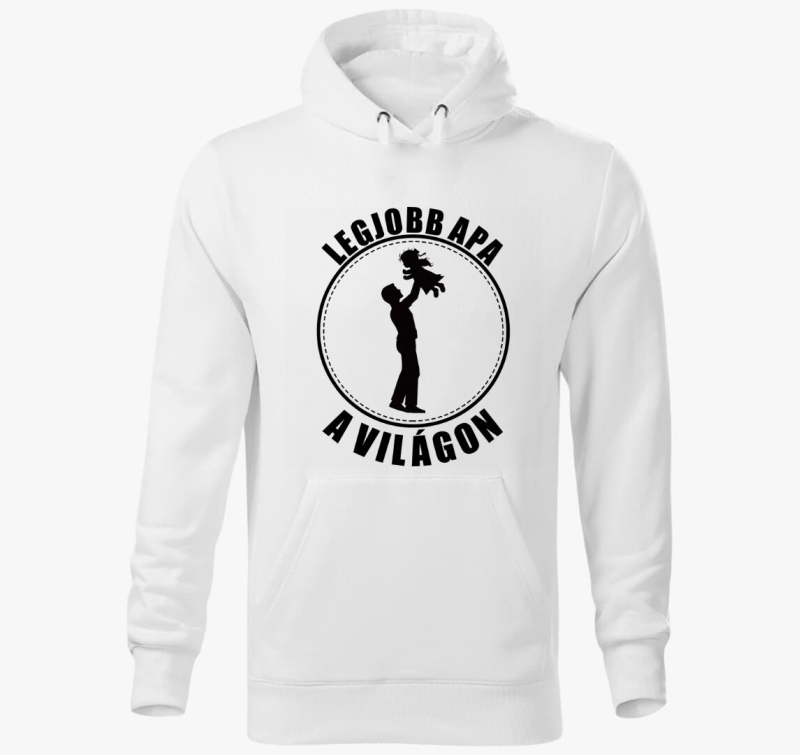 Legjobb apa a világon apáknak kapucnis pulóver