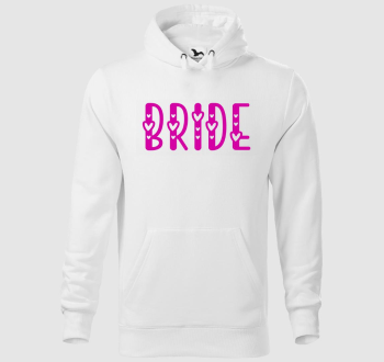 Bride pink kapucnis pulóver