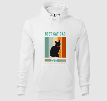 Best Cat Dad kapucnis pulóver