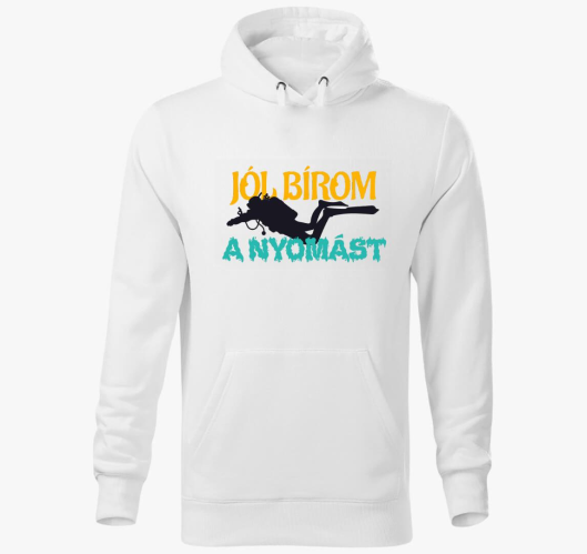 Búvár kapucnis pulóver