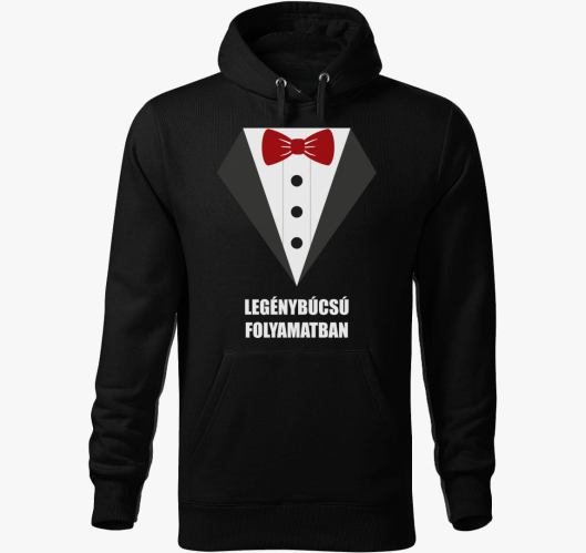 Elegáns legénybúcsús kapucnis ...
