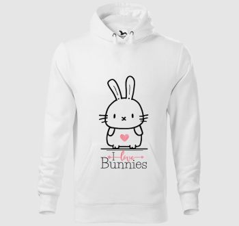 I love bunnies kapucnis pulóver
