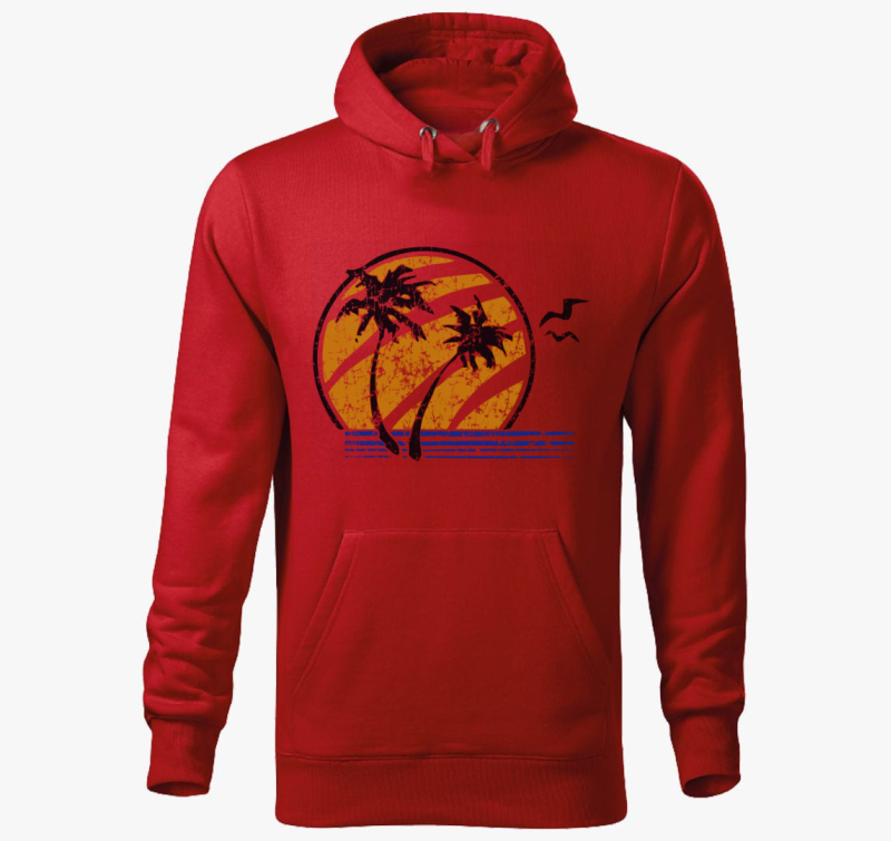 Ellie tengerparti mintás kapucnis pulóver