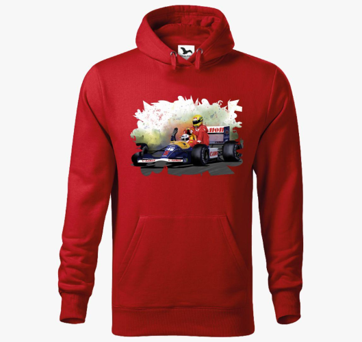 Mansell és Senna kapucnis puló...
