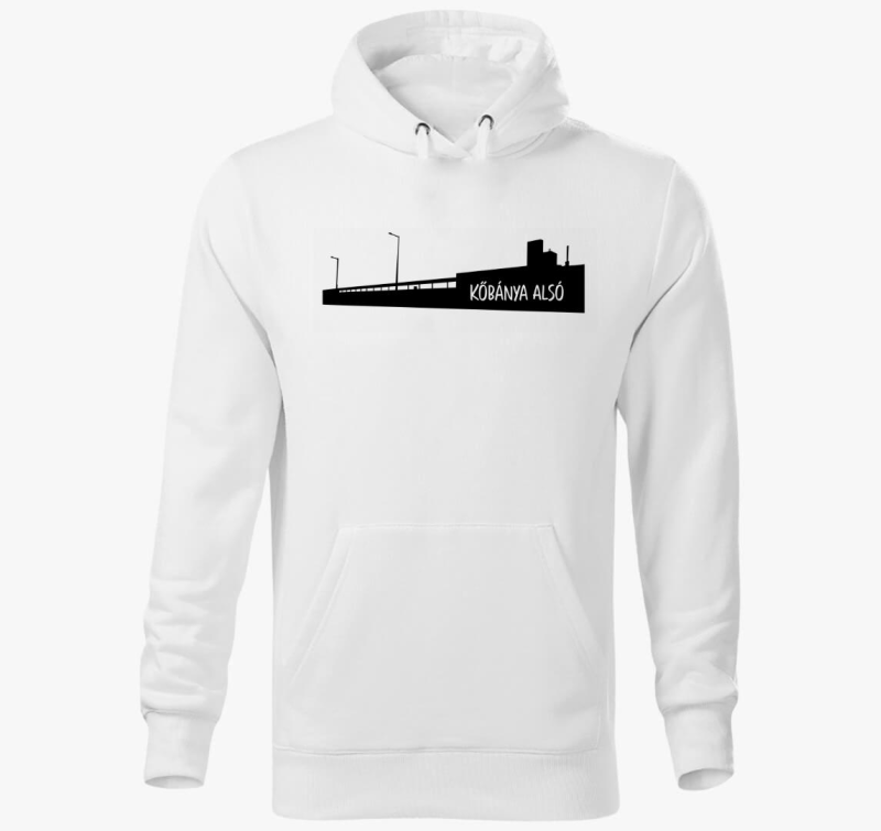 Kőbánya Alsó vasútállomás kapucnis pulóver