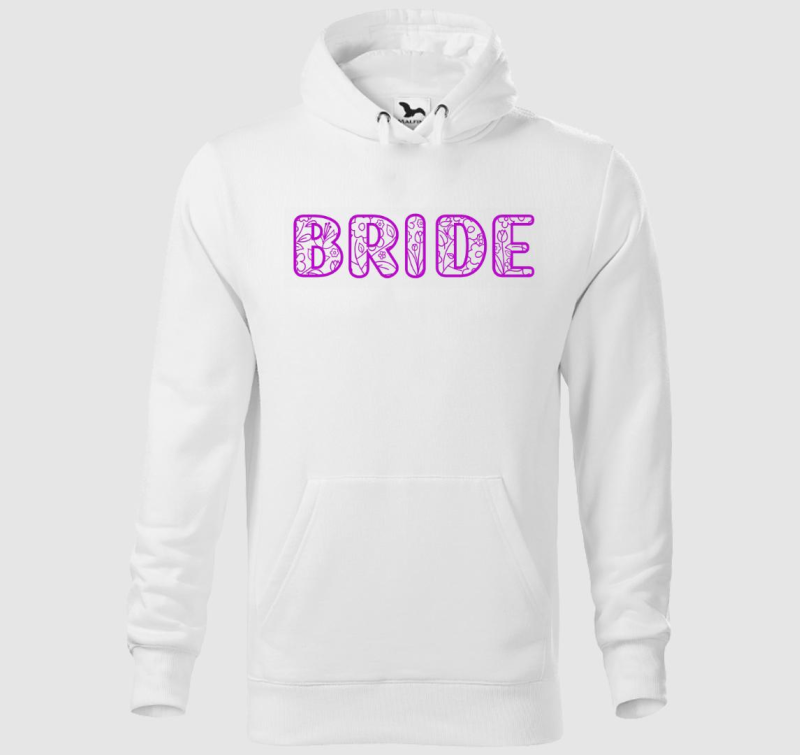 Bride virágos pink kapucnis pulóver