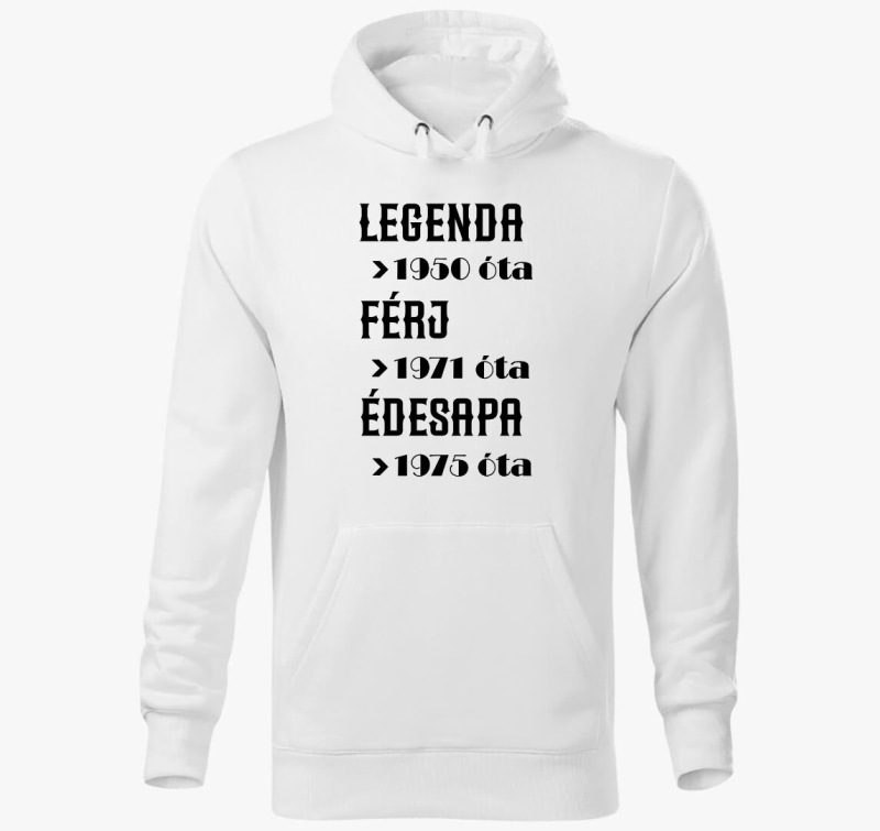 Férj-Apa kapucnis pulóver