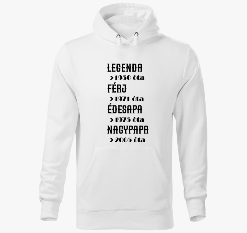 Férj-Nagyapa kapucnis pulóver