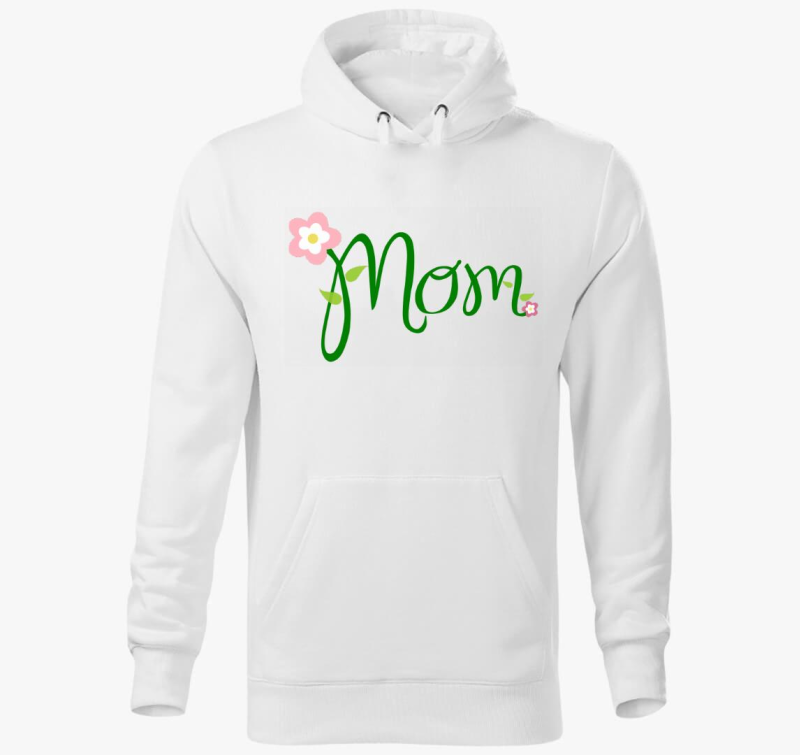 Mom virágos kapucnis pulóver