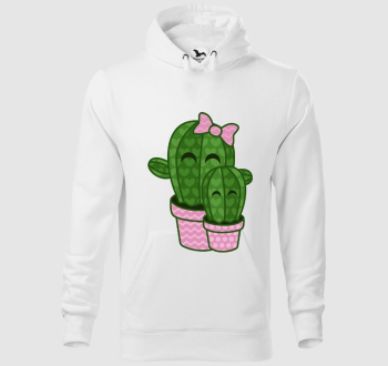 Kaktusz anya-lánya kapucnis pulóver