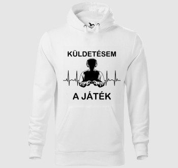 Küldetésem a játék gamer kapucnis pulóver